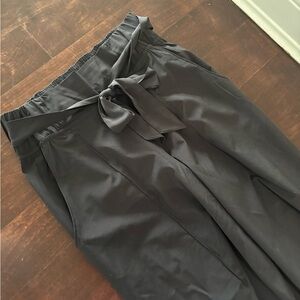 Women’s Black Tie-Waist wide leg Pants